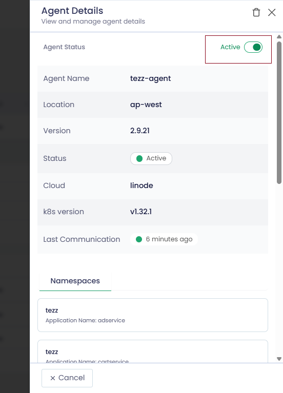 agentstatus