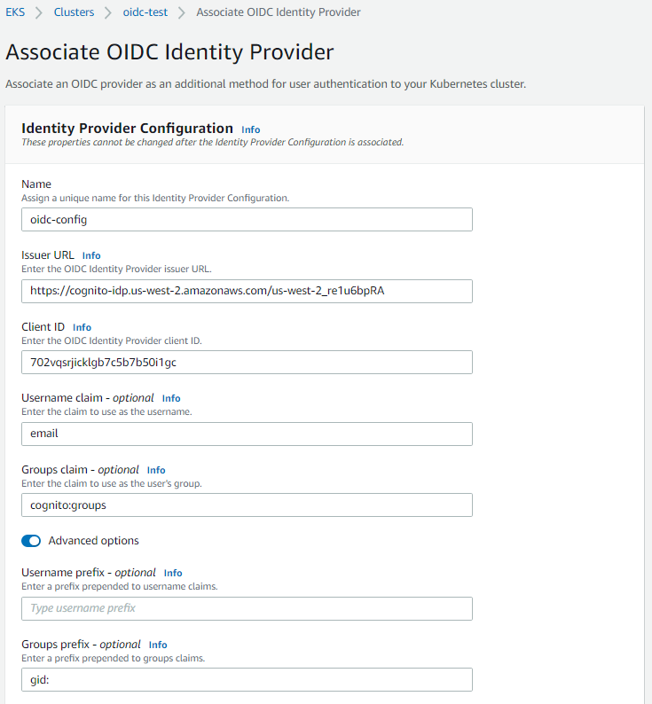 Associate Identity Provider
