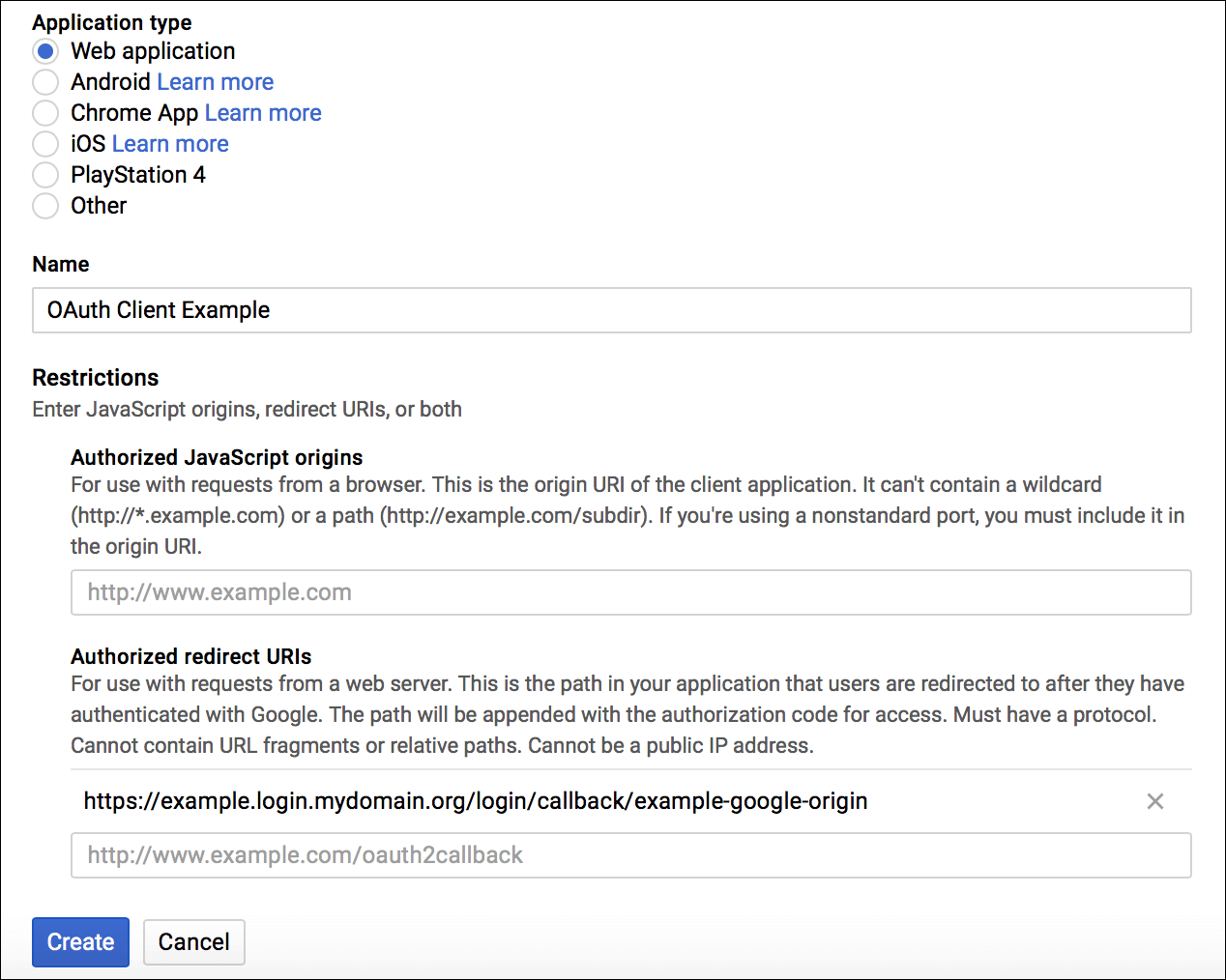 GCP - Configure OAuth App